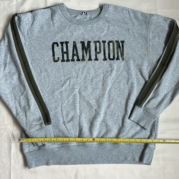 Champion Men's Powerblend Fleece Camo Crewneck Sweatshirt with Taping - Picture 7 of 10